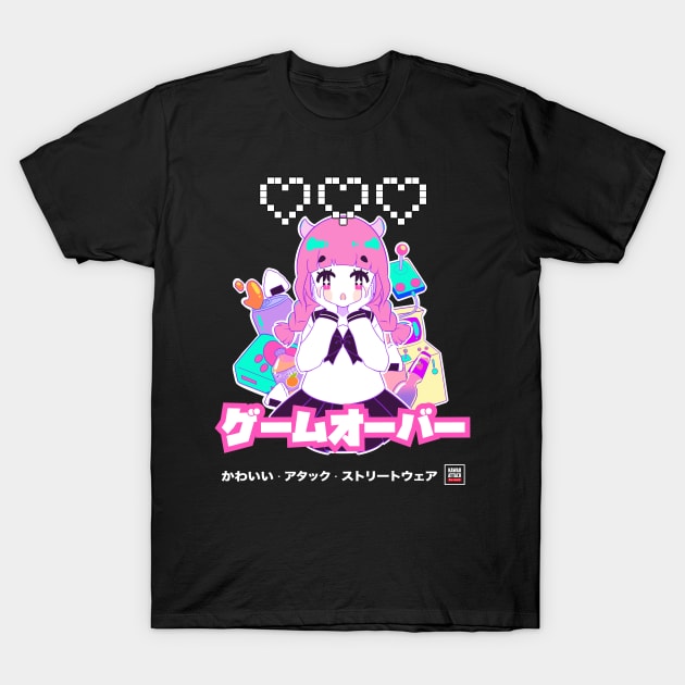 Kawaii Anime Gamer Girl T-Shirt by KawaiiAttack